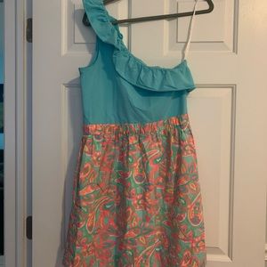 Lilly Pulitzer one shoulder dress